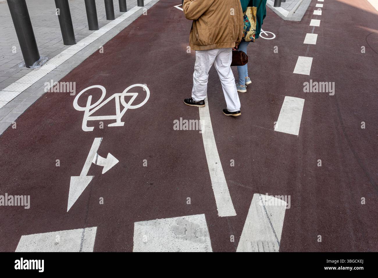 Percorso ciclabile pedoni Foto Stock