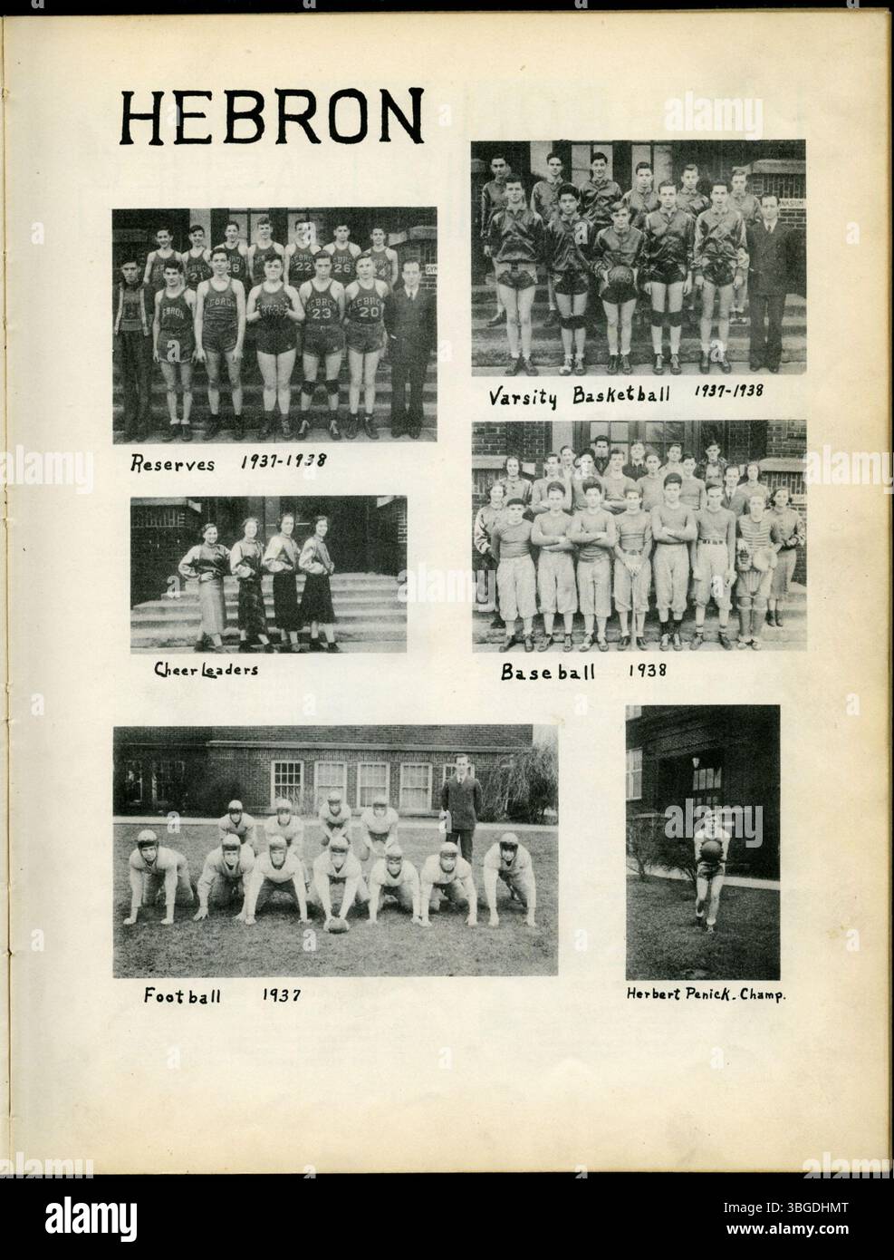 Il Lickingana Yearbook del 1938, prodotto dal Licking County High School Student Council, mette in evidenza gli studenti di Licking County, Ohio, tra cui Alexandria, Etna e Granville, con i dettagli e le fotografie degli eventi scolastici. Foto Stock