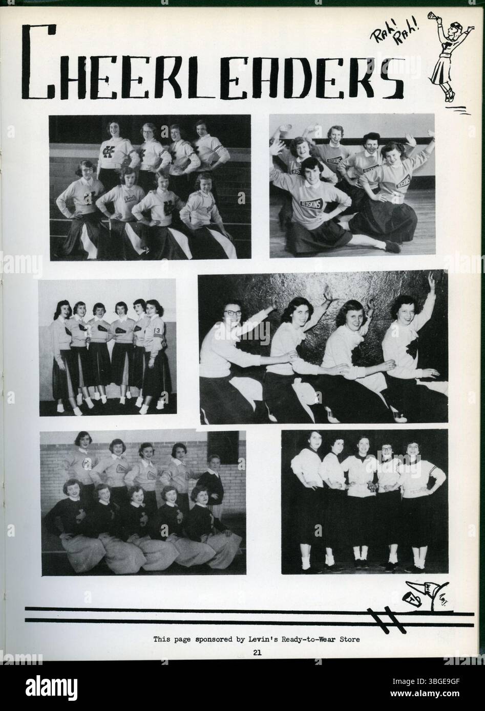 Il Lickingana Yearbook del 1952 è stato pubblicato dal Licking County High School Student Council e presenta studenti delle scuole superiori di tutta la contea di Licking, Ohio, come Etna, Hartford, Alexandria, e altri. Foto Stock