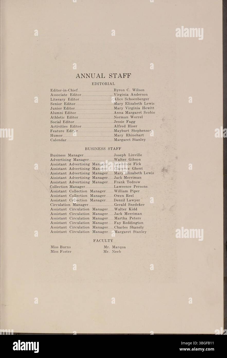 La West High School è stata inaugurata l'8 settembre 1908 al 120 di South Central Avenue. Nel 1916, c'erano 19 insegnanti e 457 alunni. Il preside era otto H. Magly; il vice-preside era Augusta Connolley. La costruzione di un nuovo edificio iniziò il 6 giugno 1927, al 179 di South Powell Avenue, progettato dall'architetto Howard Dwight Smith, noto per l'Ohio Stadium (1918). La nuova West High aprì nel 1929; il vecchio edificio divenne la Starling Junior High School, che chiuse nel 2012. La Second West High era ancora operativa nel 2018. Foto Stock