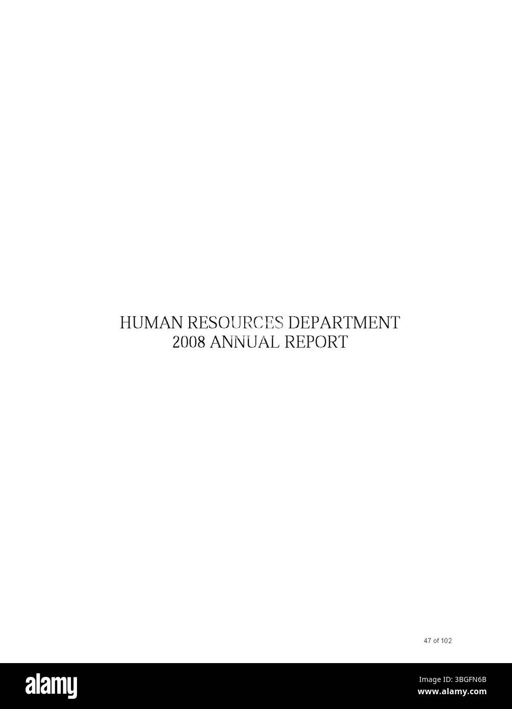 Il rapporto annuale della città di Columbus del 2008 fornisce resoconti dettagliati delle entrate e delle spese finanziarie della città, con i contributi del Committee of Ways and Means, del City Clerk e del City Treasurer, mettendo in evidenza le principali informazioni fiscali. Foto Stock