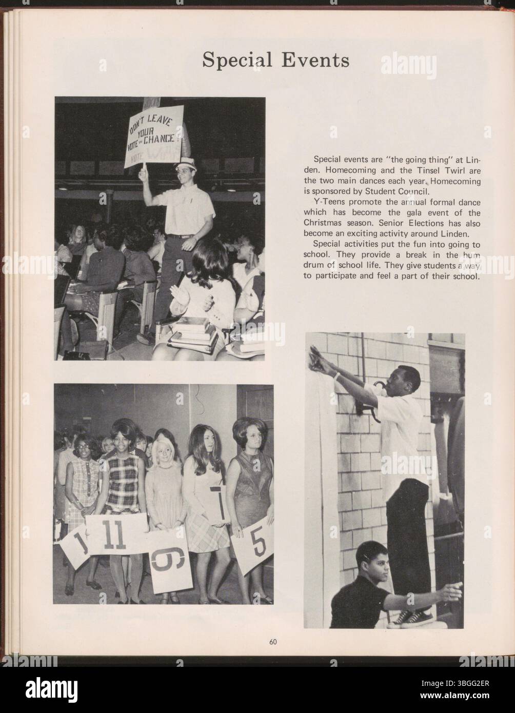 L'annuario del 1969, intitolato Panther, rappresenta la Linden McKinley High School. La scuola fa parte del sistema scolastico Columbus City in Ohio. Foto Stock