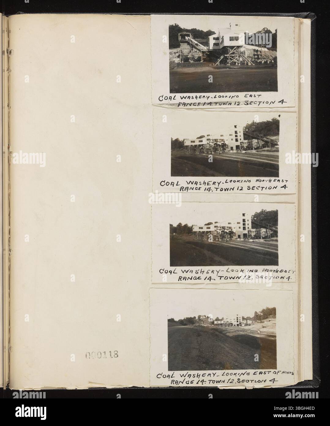 Pagina 248 del W.E. Peters' Range Book v. 21 (1938-1950) include la documentazione dei cimiteri di Trimble Township, dei tumuli dei nativi americani e delle scuole, evidenziando i siti a rischio di scomparsa o di danneggiamento. Foto Stock