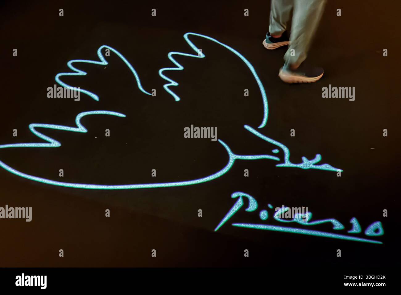 Mostra "Celebrating Picasso" al Palazzo reale di Palermo, Sicilia Foto Stock