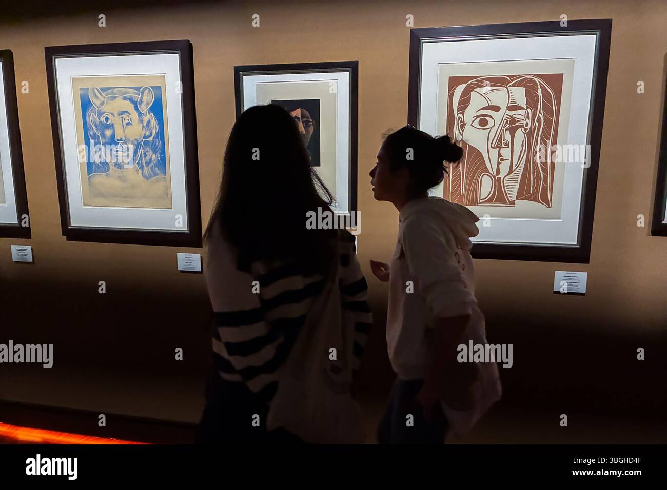 Mostra "Celebrating Picasso" al Palazzo reale di Palermo, Sicilia Foto Stock