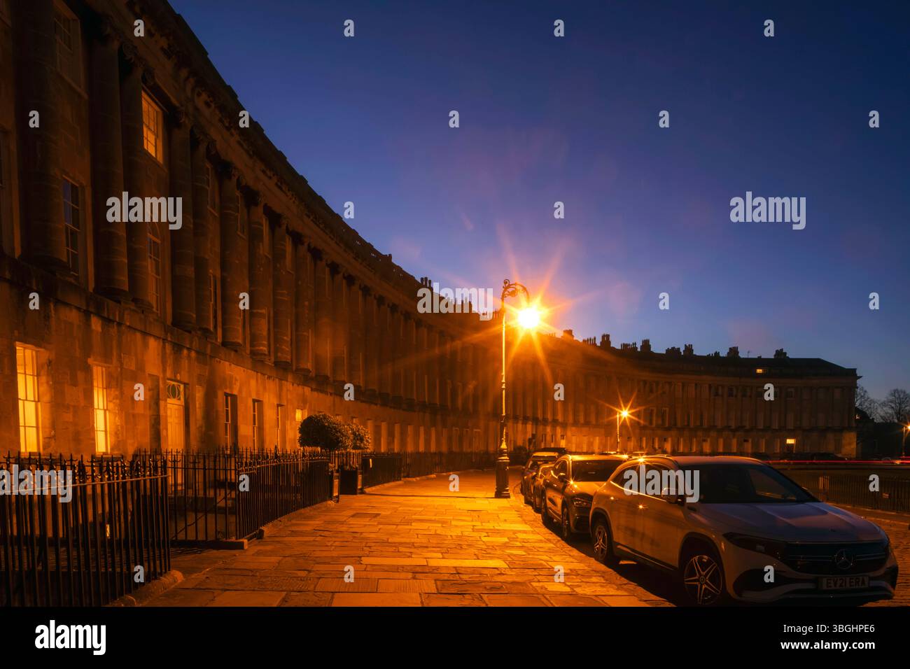 Inghilterra, Somerset, bagno, Royal Crescent Foto Stock