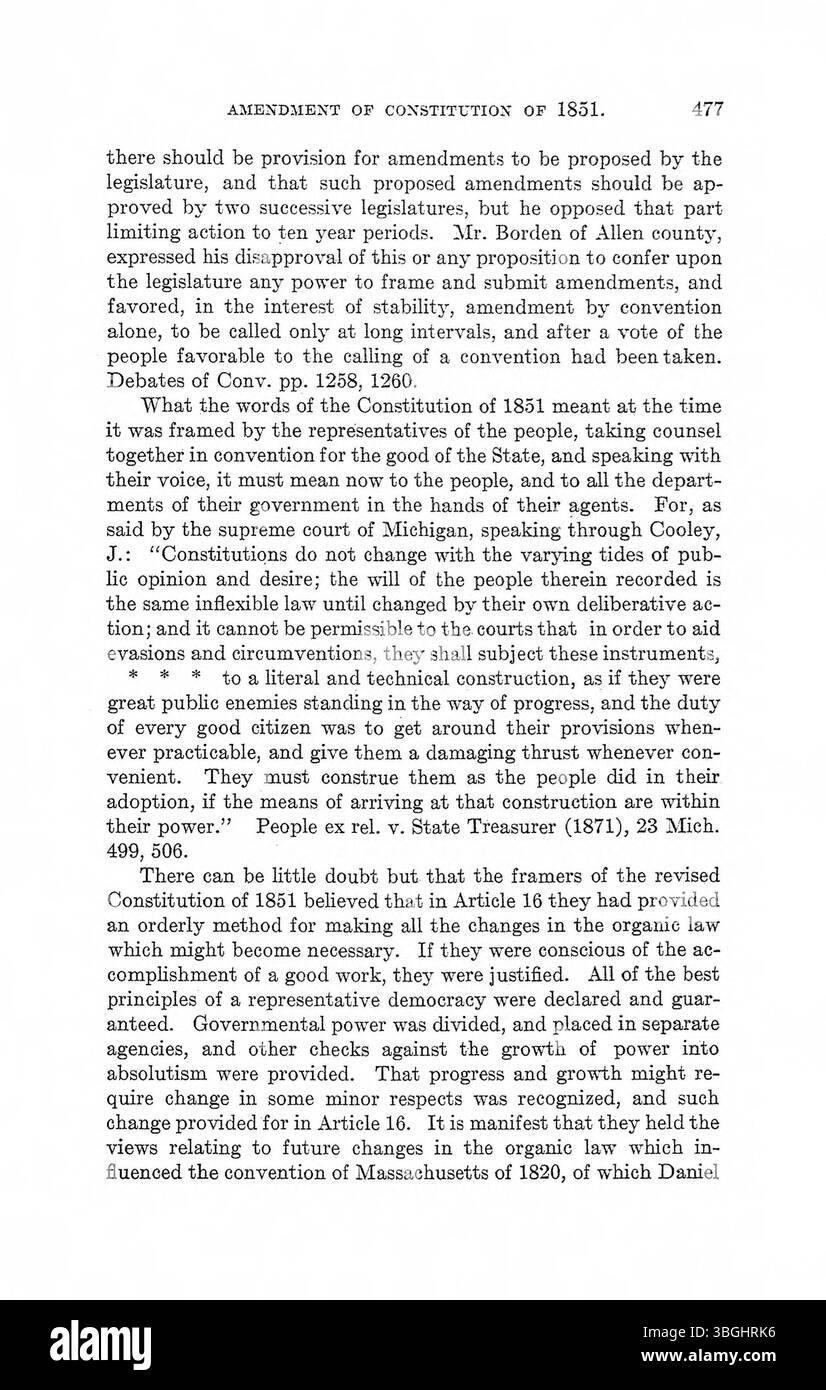 Il volume 2 di *Constitution Making in Indiana* (1975) si concentra sui processi coinvolti nella creazione e nello sviluppo della costituzione statale dell'Indiana. Esso copre le principali azioni legislative, i dibattiti e il clima politico che circonda i dibattiti costituzionali. Foto Stock