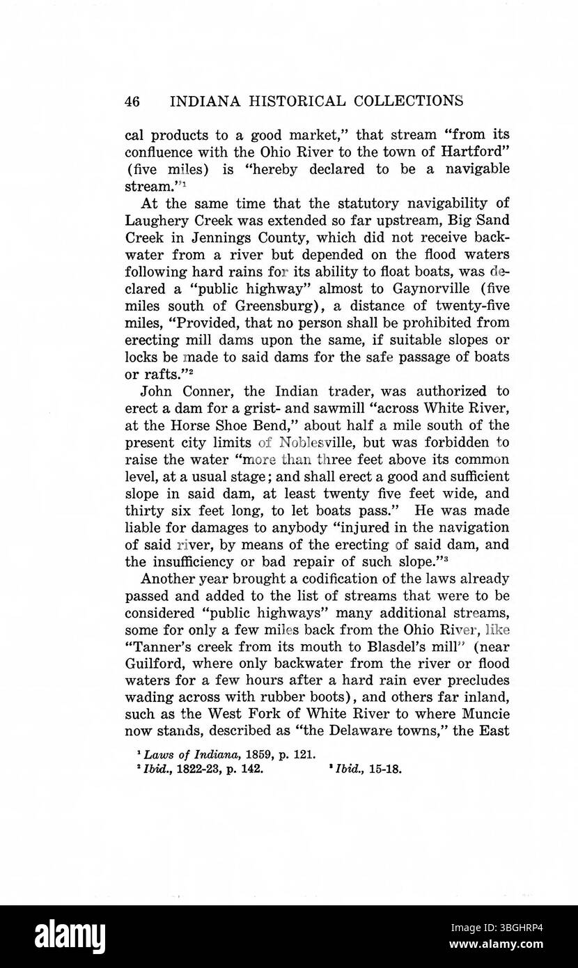 Pagina 60 include il testo legislativo del territorio dell'Indiana che affronta le rivendicazioni fondiarie, i diritti di proprietà e gli obblighi civici. Foto Stock