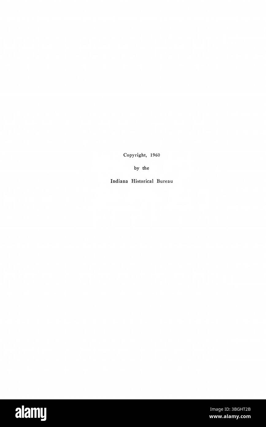 Pagina 4 dei ritorni elettorali dell'Indiana del 1816-1851 fornisce un elenco completo dei risultati delle elezioni anticipate per le elezioni tenutesi in Indiana. Include dati provenienti da razze governative, legislative e locali durante gli anni formativi dello stato. Foto Stock