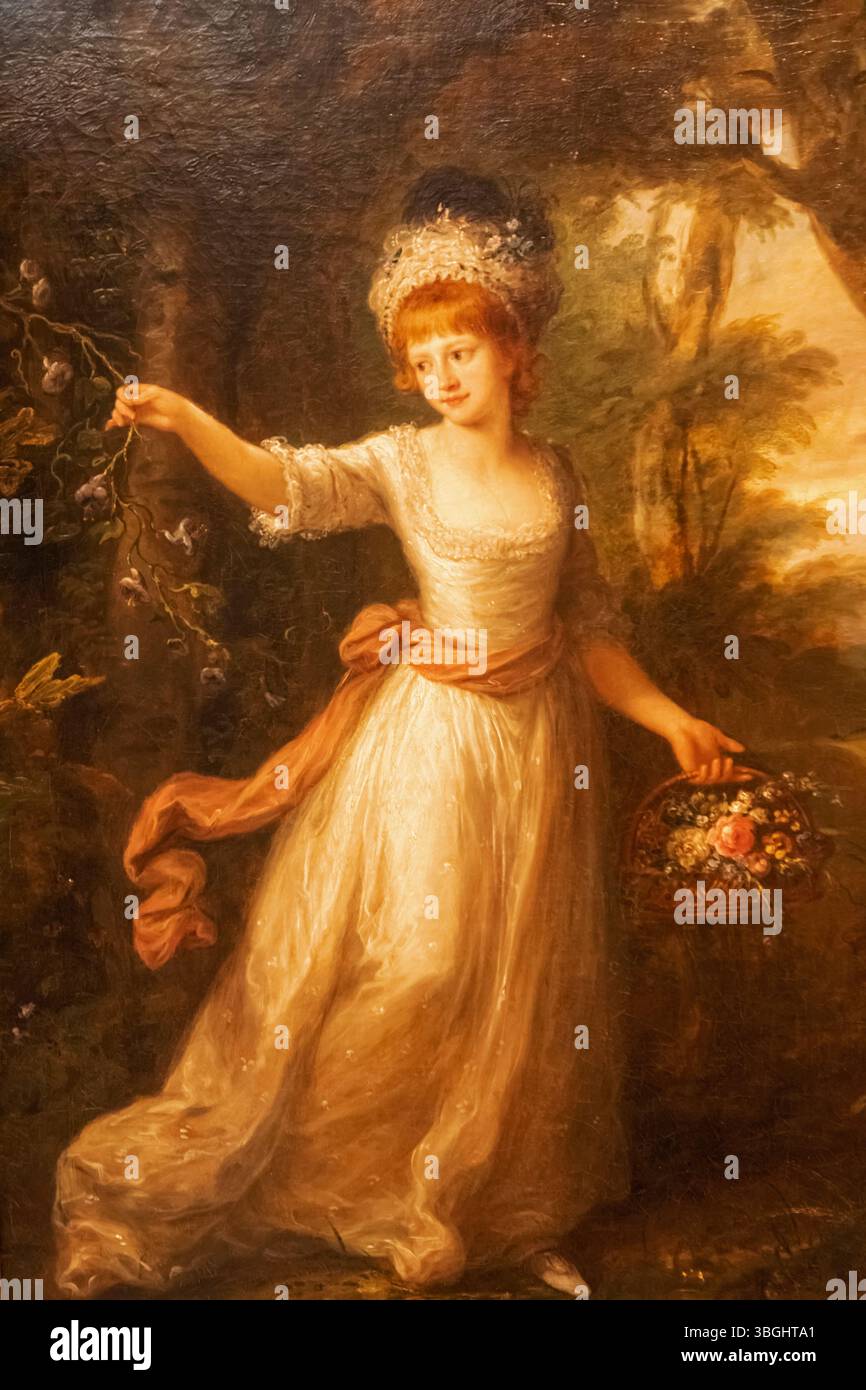 Inghilterra, Somerset, Bath, The Holburne Museum, Ritratto di Henrietta Laura Pulteney di Angelica Kauffmann datato 1777 Foto Stock