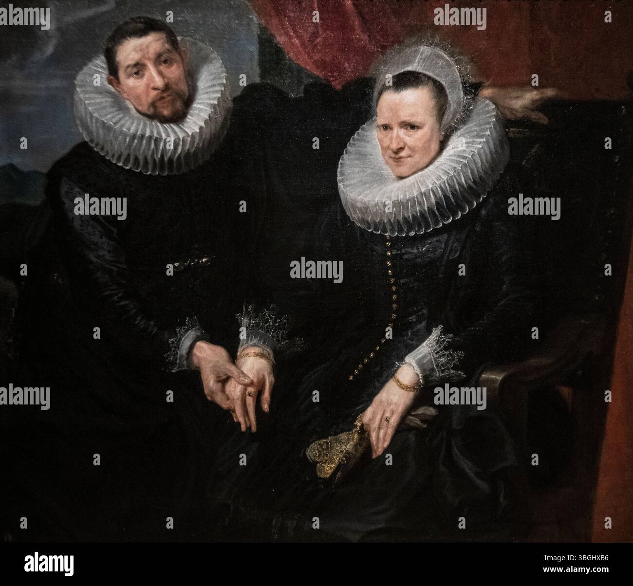 Anthony van Dyck: "Ritratto di coppia sposata" (1618-1620) Foto Stock