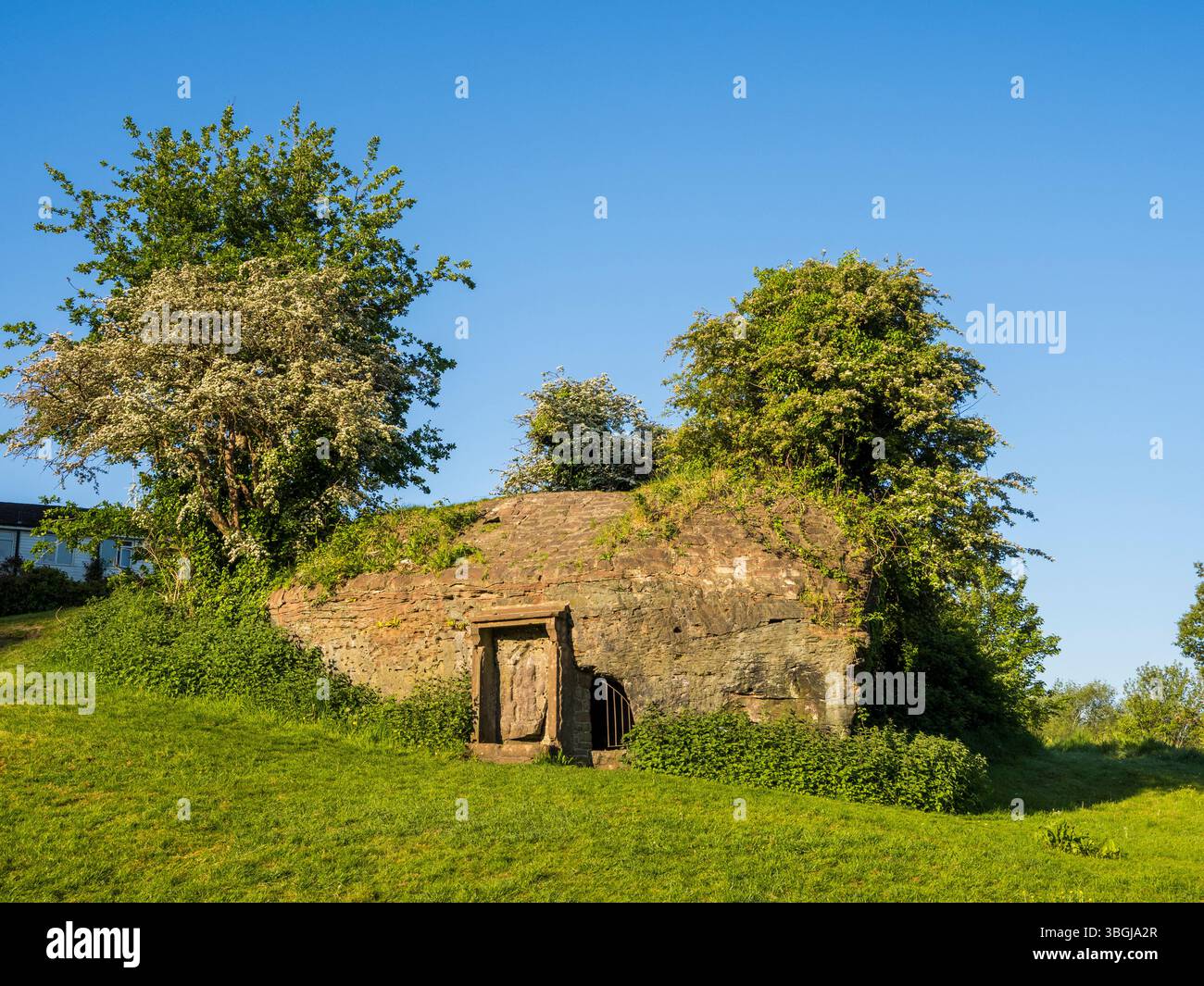 Goddess Minerva's Shrine, dea romana Minerva, Edgars Field Park, Chester, Cheshire, Inghilterra, Regno Unito, Gran Bretagna. Foto Stock