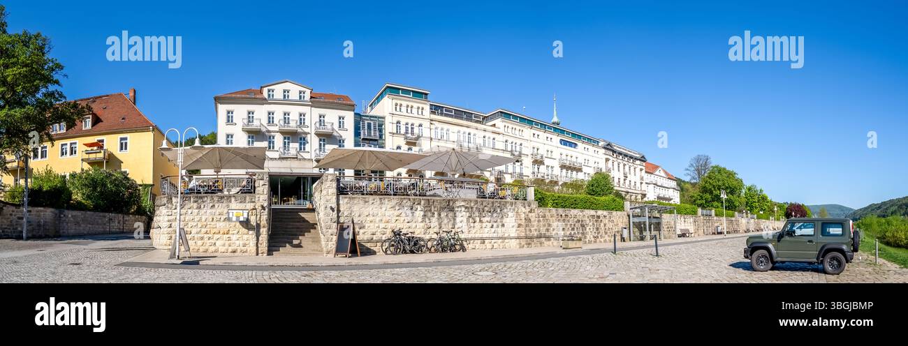 Città vecchia di Bad Schandau, Germania Foto Stock