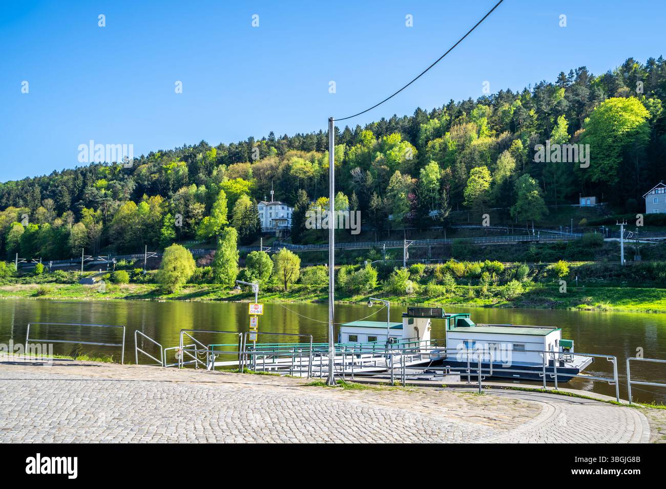 Città vecchia di Bad Schandau, Germania Foto Stock