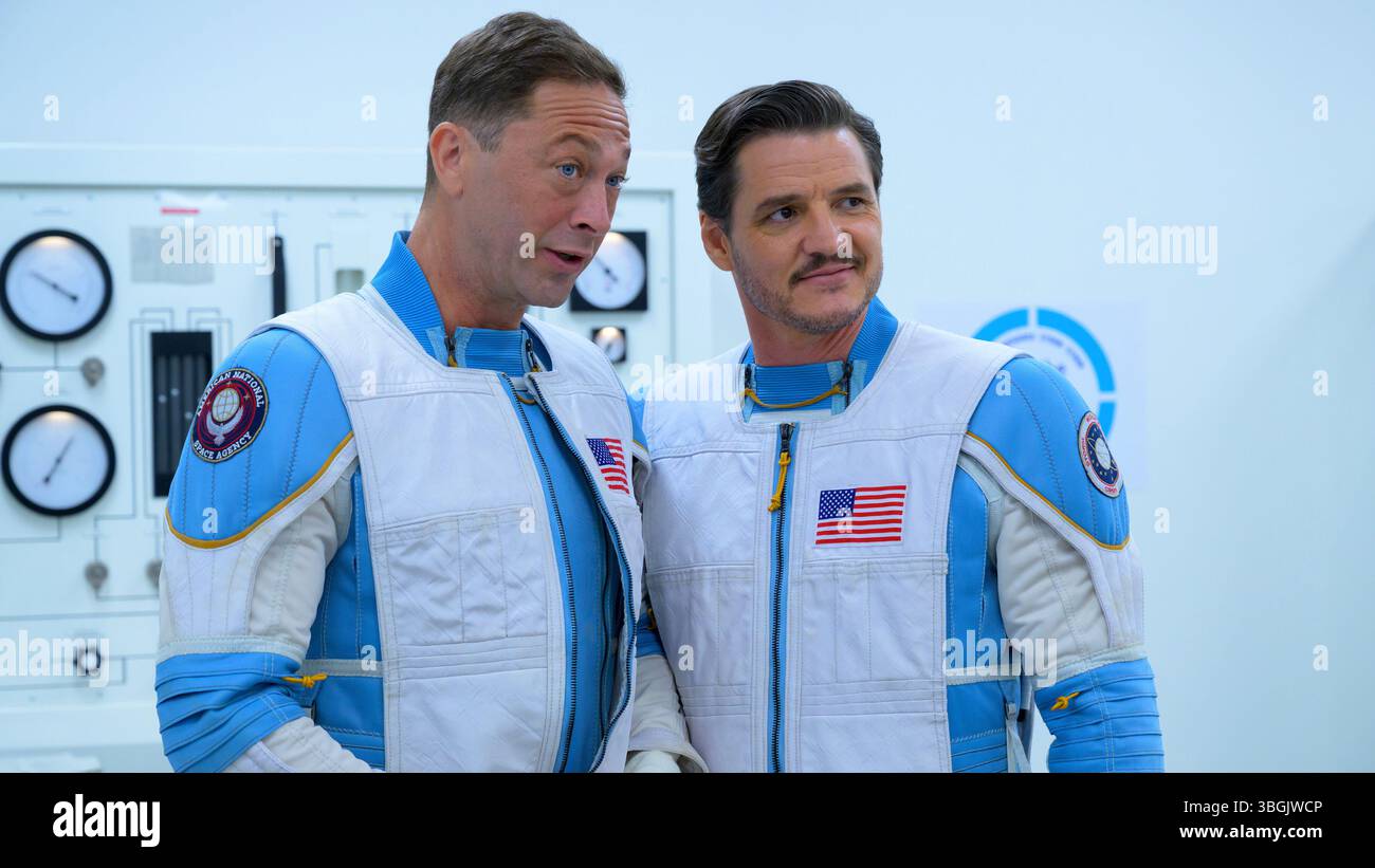 I fantastici quattro Ebon Moss-Bachrach e Pedro Pascal Foto Stock