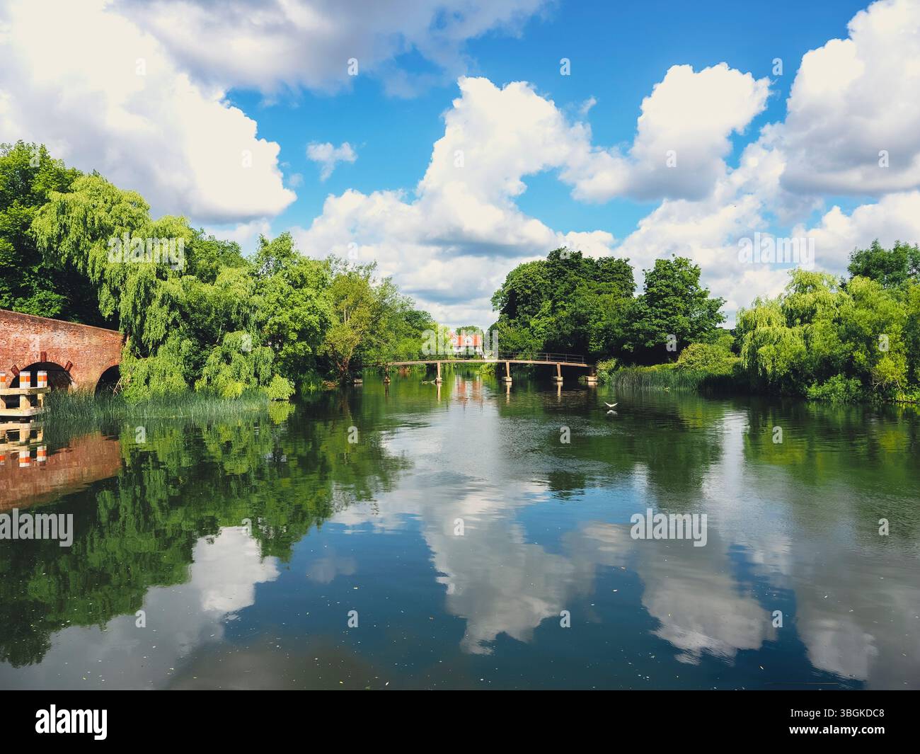 Il Tamigi a Sonning, (Three Men in A Boat), la parte più bella del Tamigi, Sonning, Berkshire, Inghilterra, Regno Unito, GB. Foto Stock