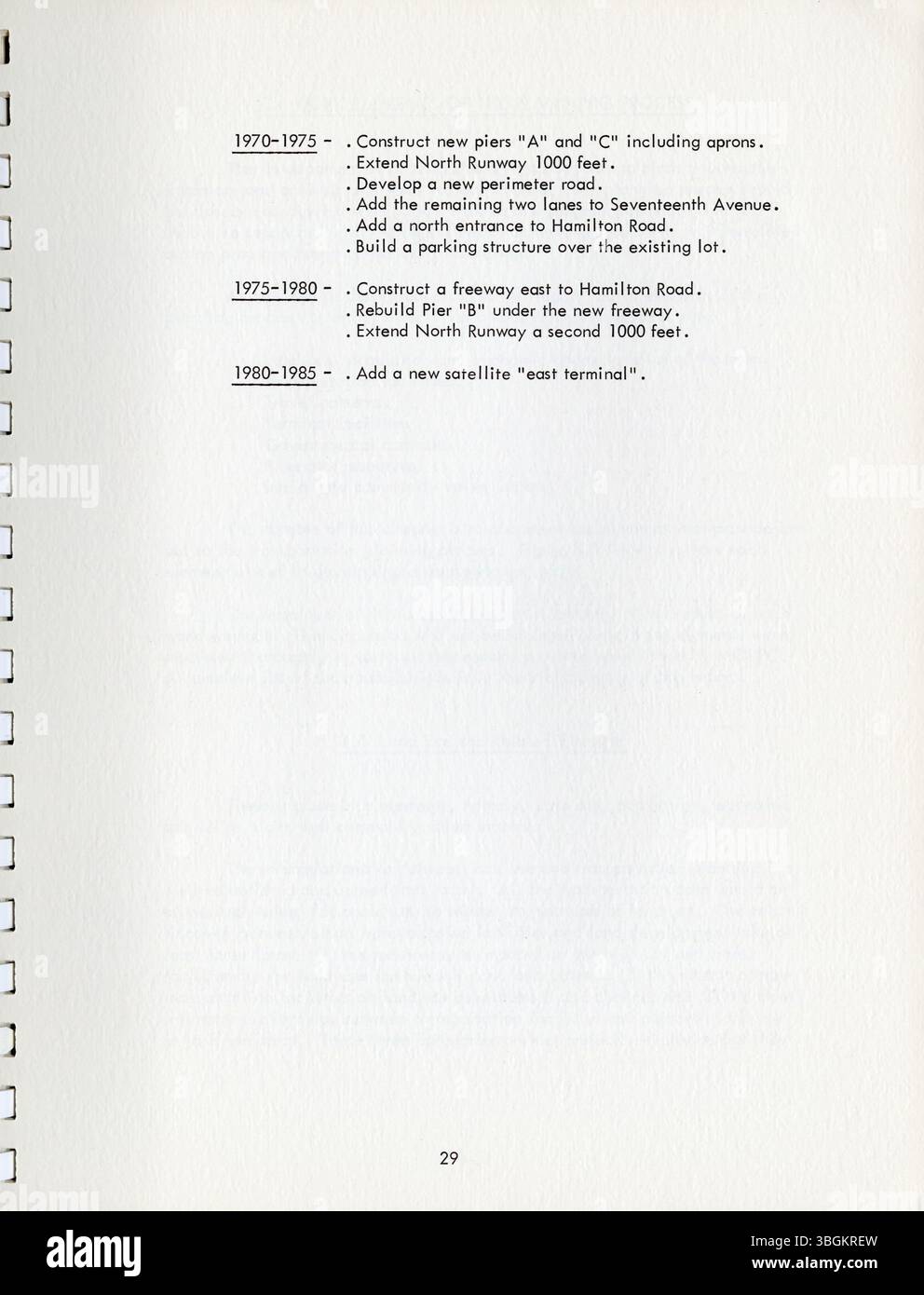 Il piano di trasporto regionale 1972 per la contea di Franklin si concentra sui miglioramenti delle infrastrutture a lungo termine, tra cui connettività avanzata e gestione del flusso di traffico per soddisfare le esigenze di crescita regionale. Foto Stock