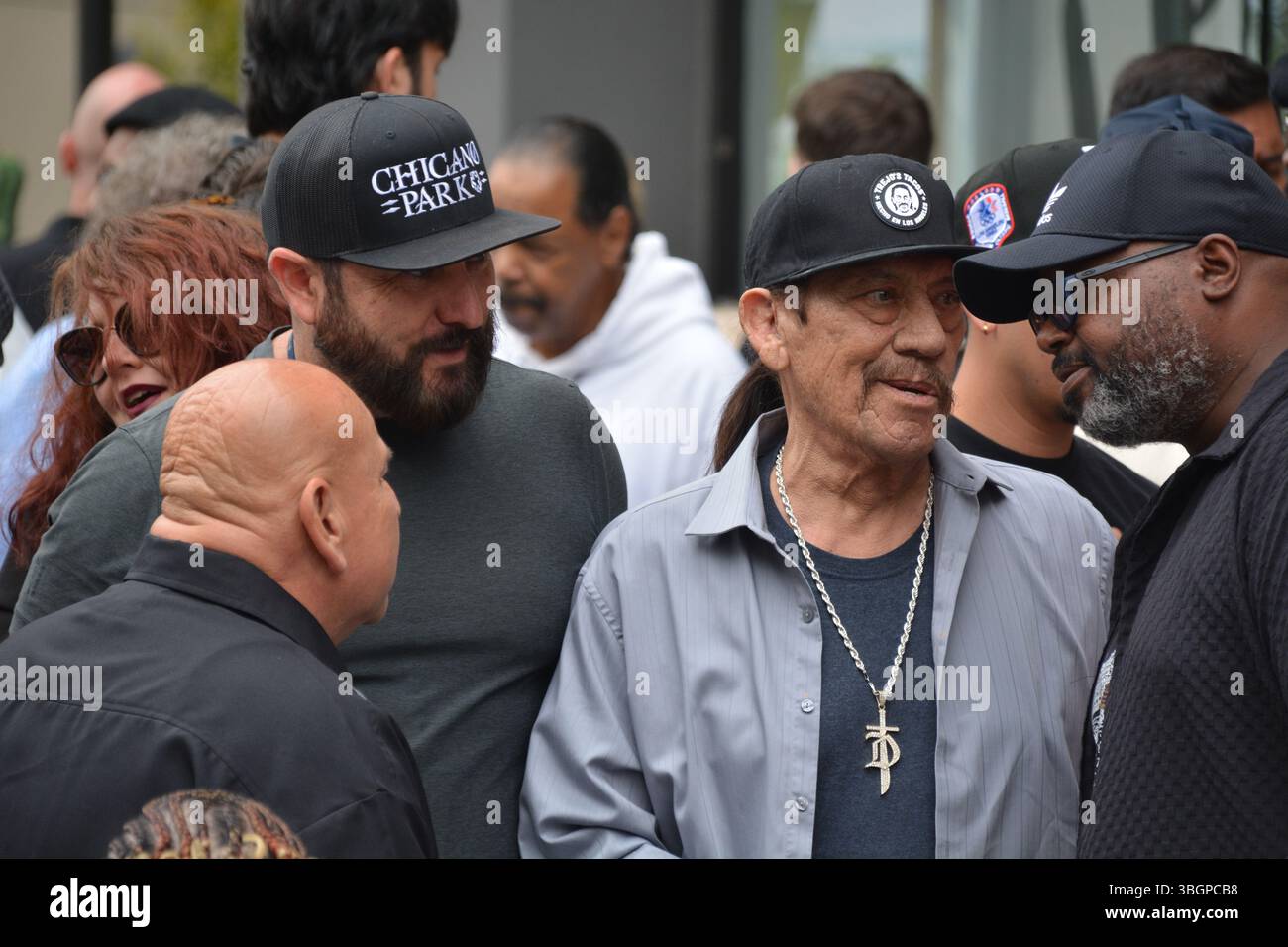 L'attore Danny Trejo appare alla Hollywood Walk of Fame cerimonia per onorare LA GUERRA, tenutasi il 5 giugno 2025 a Los Angeles, California. Crediti: Sharon Graphics/Alamy Live News Foto Stock