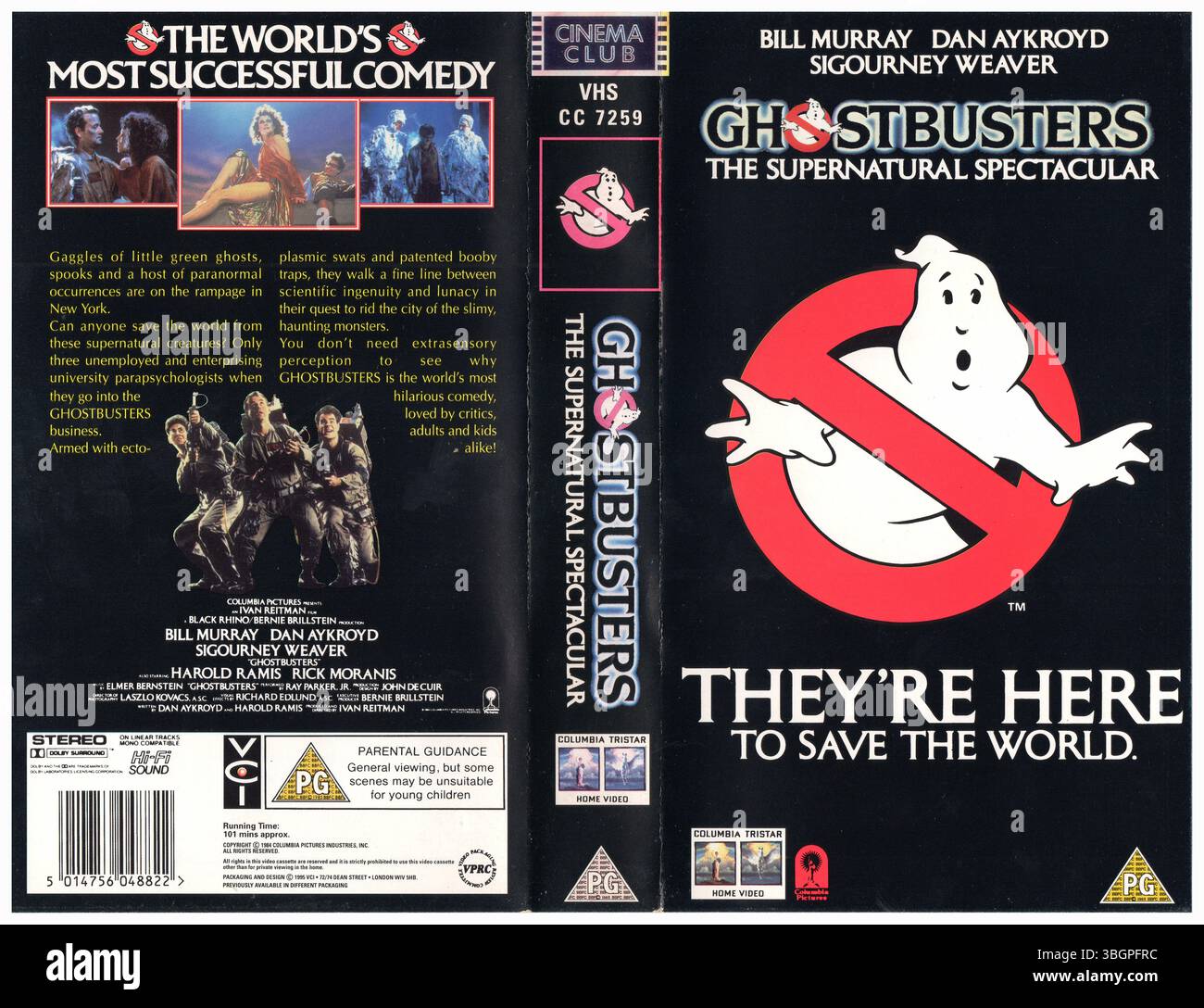 Ghostbusters (1984) VHS Cover (1995) (UK) di Columbia Tristar Home Video; Video Collection International Foto Stock