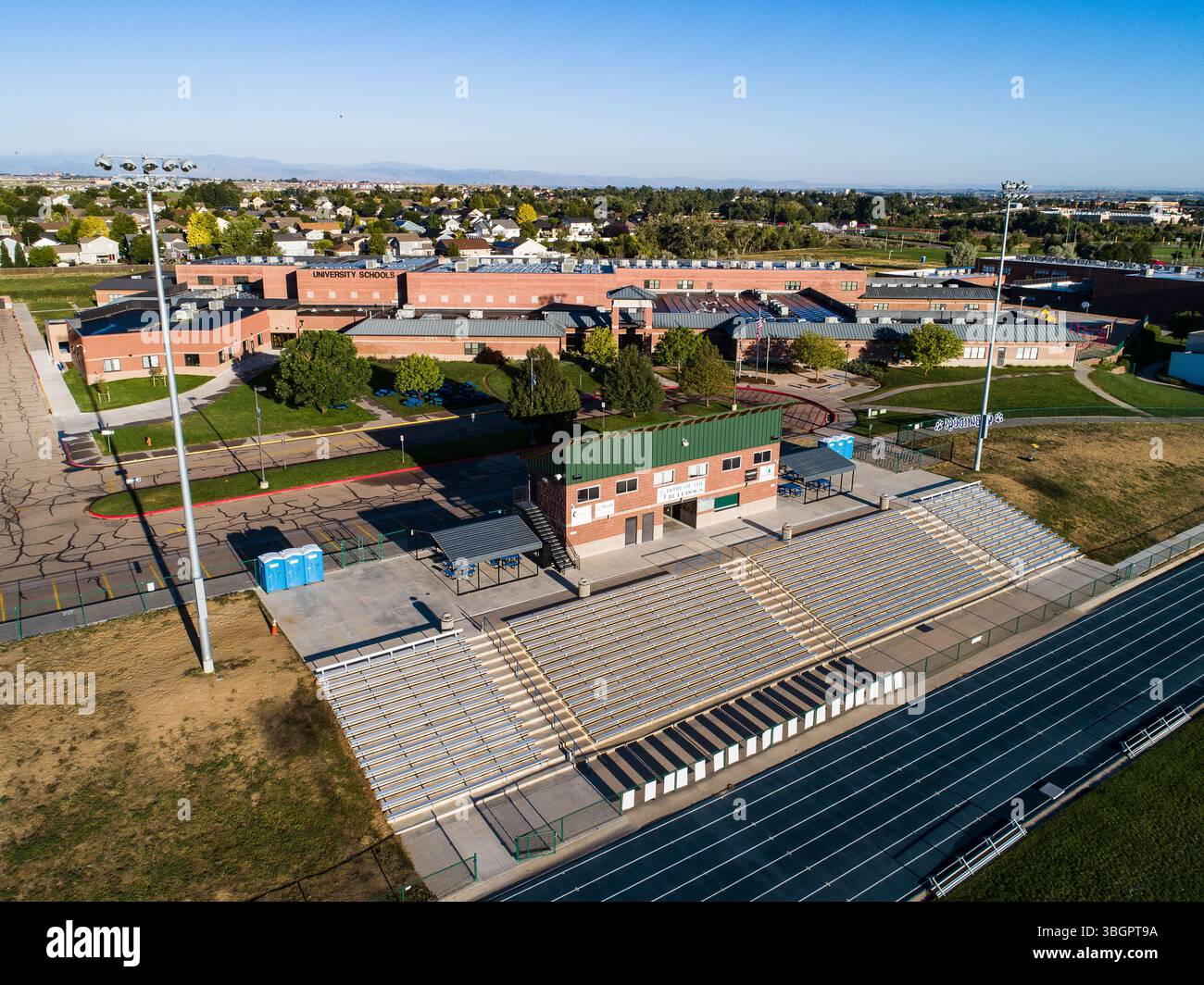 University Charter School Greeley, Colorado Foto Stock