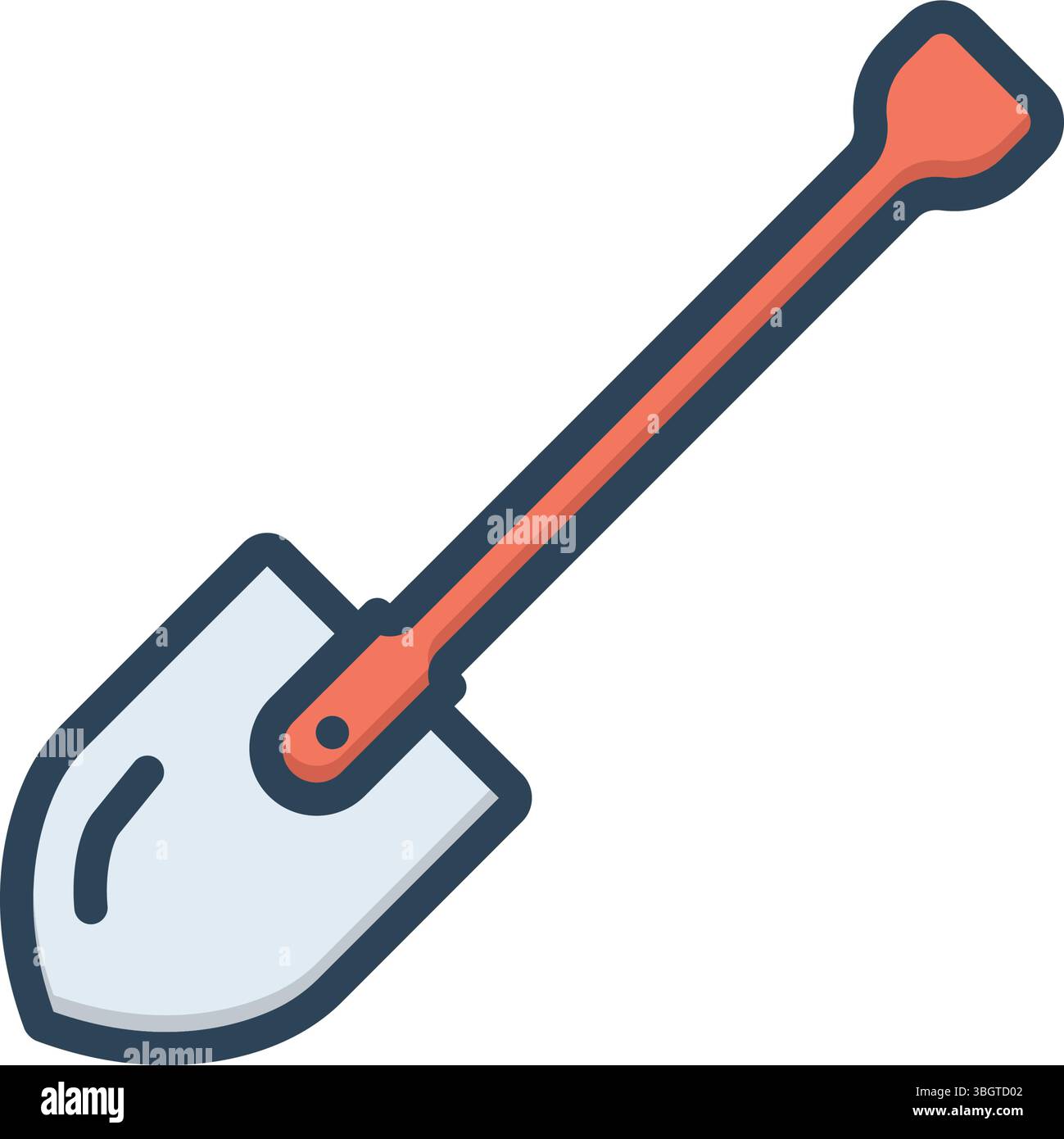 Icona per pala, scavatrice Illustrazione Vettoriale