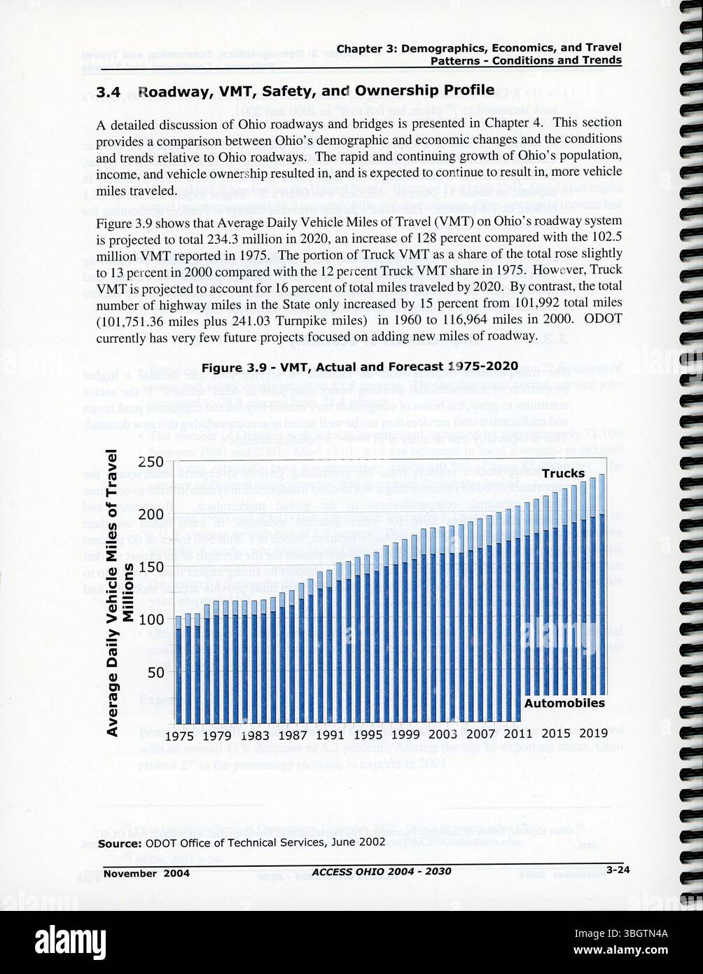 Access Ohio 2004-2030 è un piano di trasporto a livello statale sviluppato da ODOT per soddisfare le esigenze del sistema di trasporto dell'Ohio fino al 2030. Il piano si concentra sul miglioramento della sicurezza, dell'efficienza e dell'equilibrio nei progetti e nelle politiche di trasporto, allineandosi con le priorità di investimento a lungo termine. Foto Stock
