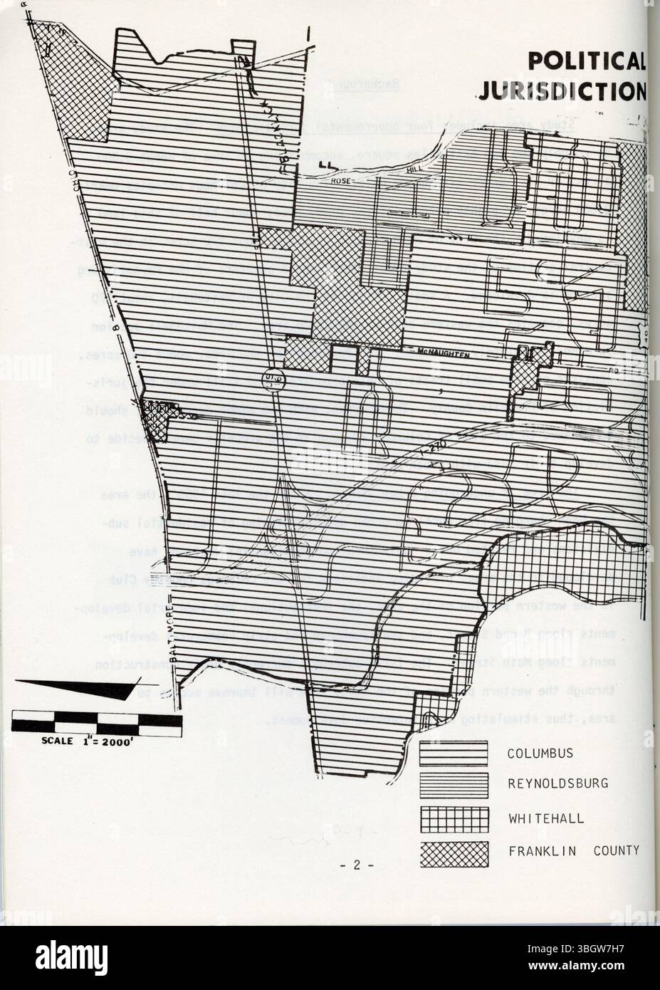Il Northern Triple R area Plan delinea strategie di pianificazione a lungo termine per la suddivisione in zone, lo sviluppo del territorio e il miglioramento dei trasporti nelle aree di Columbus, Reynoldsburg, Whitehall e Franklin County, con un focus sullo sviluppo sostenibile del vicinato nei prossimi 20 anni. Foto Stock