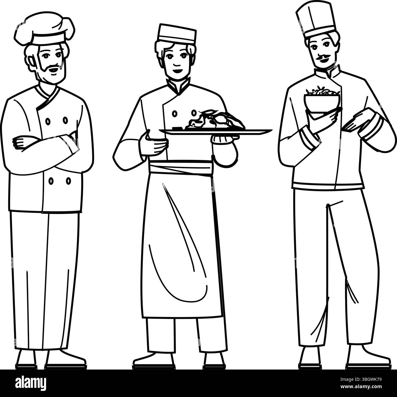 chef di cucina vettoriale Illustrazione Vettoriale