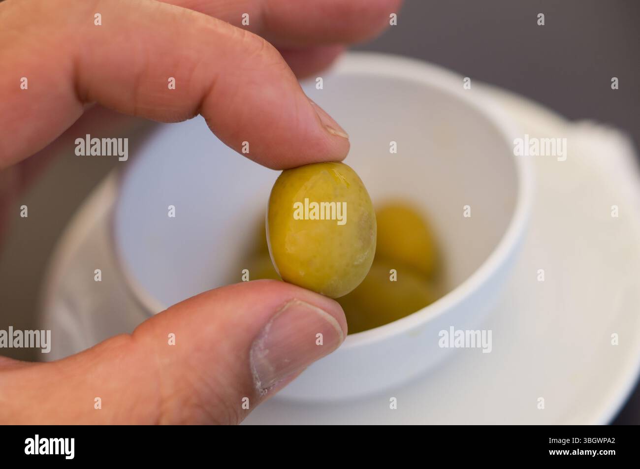 Uno spuntino a metà pomeriggio in vacanza Foto Stock