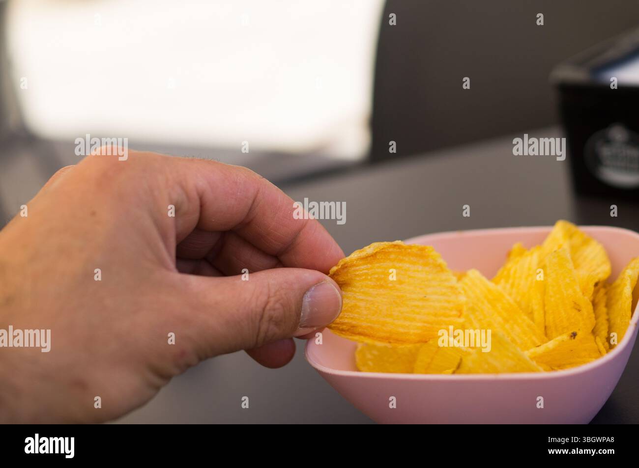 Uno spuntino a metà pomeriggio in vacanza Foto Stock