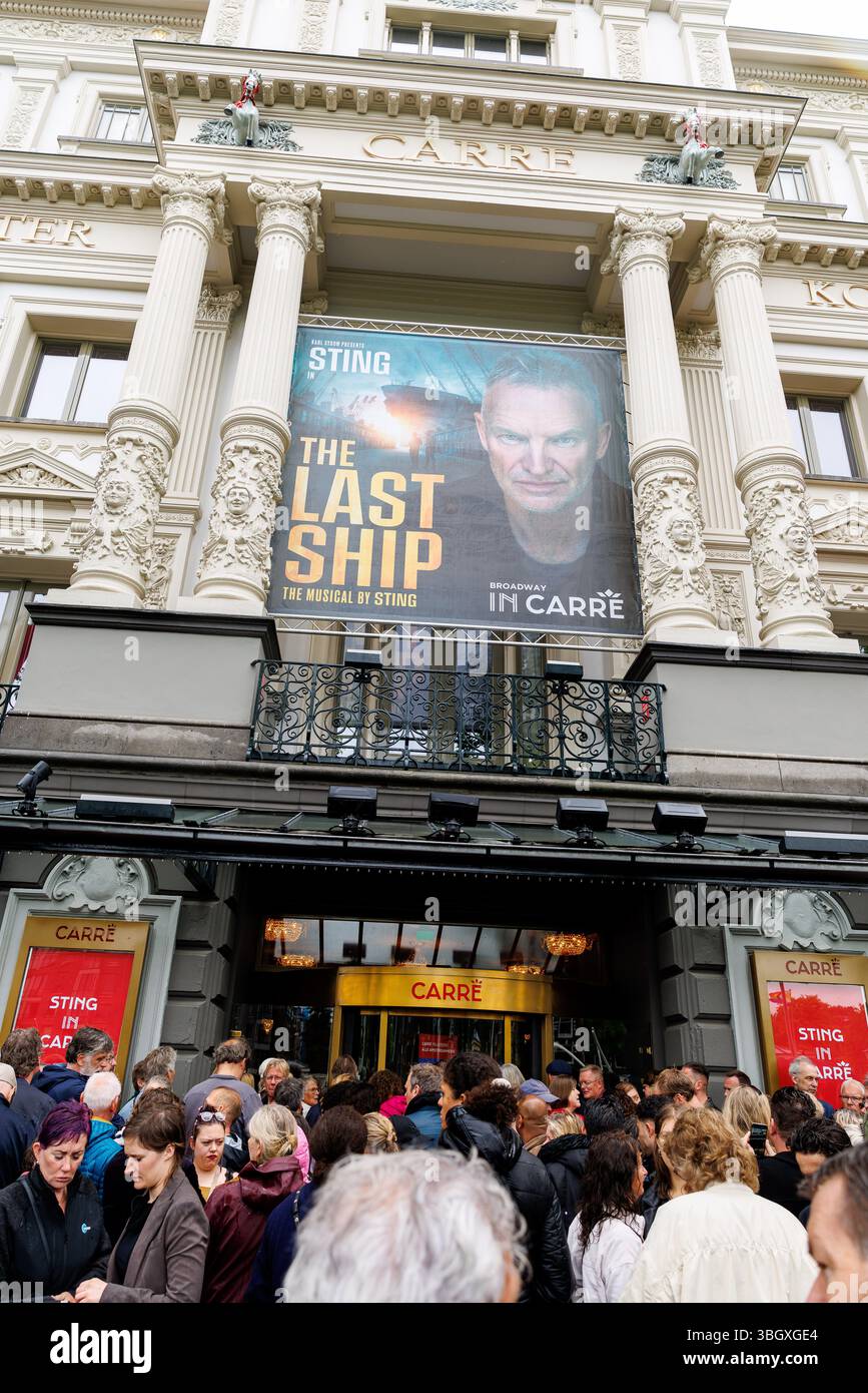 The Netherlands, 2025-06-05 14:14:55 NLD/Amsterdam/20250605 - Sting arriva al Royal Theater Carré per il suo musical The Last ShipPictured: StingPhotographer: NL Beeld / ArjoFrank fotografie crediti: NL Beeld / Arjo Frank Foto Stock
