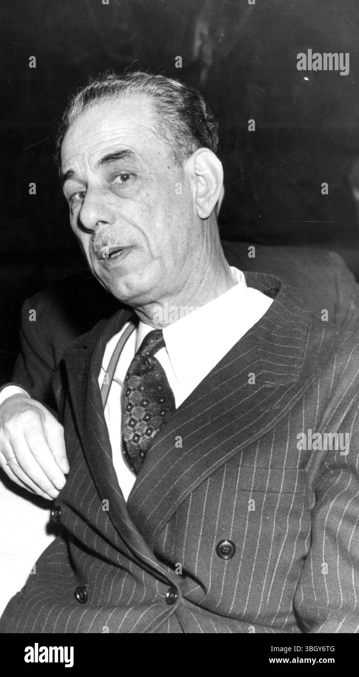 Azzam Pasha, capo della Lega Araba. Foto Stock