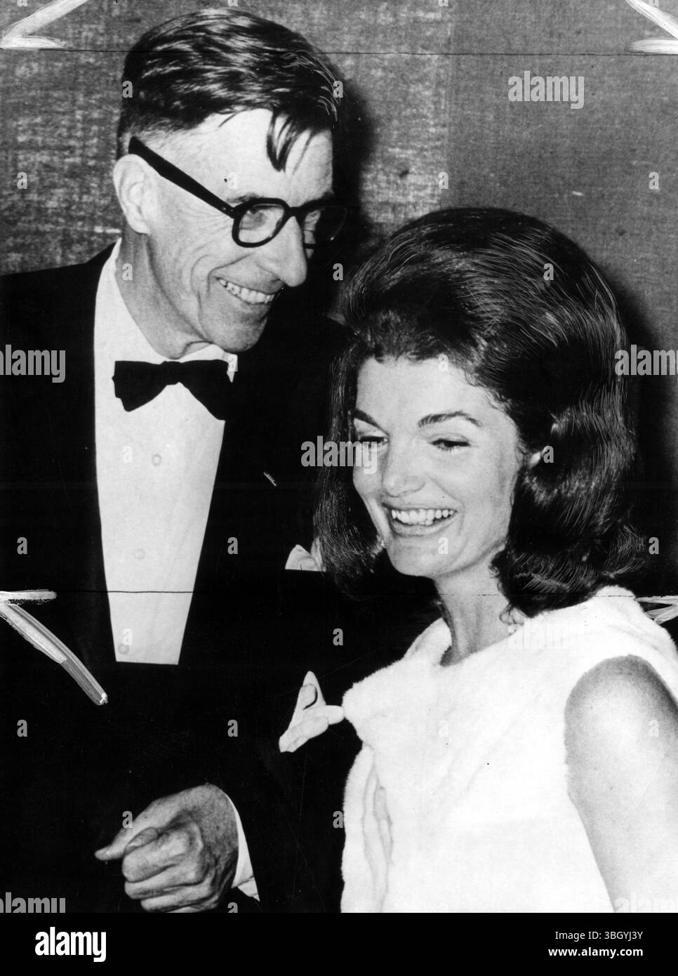 Jacqueline Kennedy e John K Galbraith 27 settembre 1965 Foto Stock