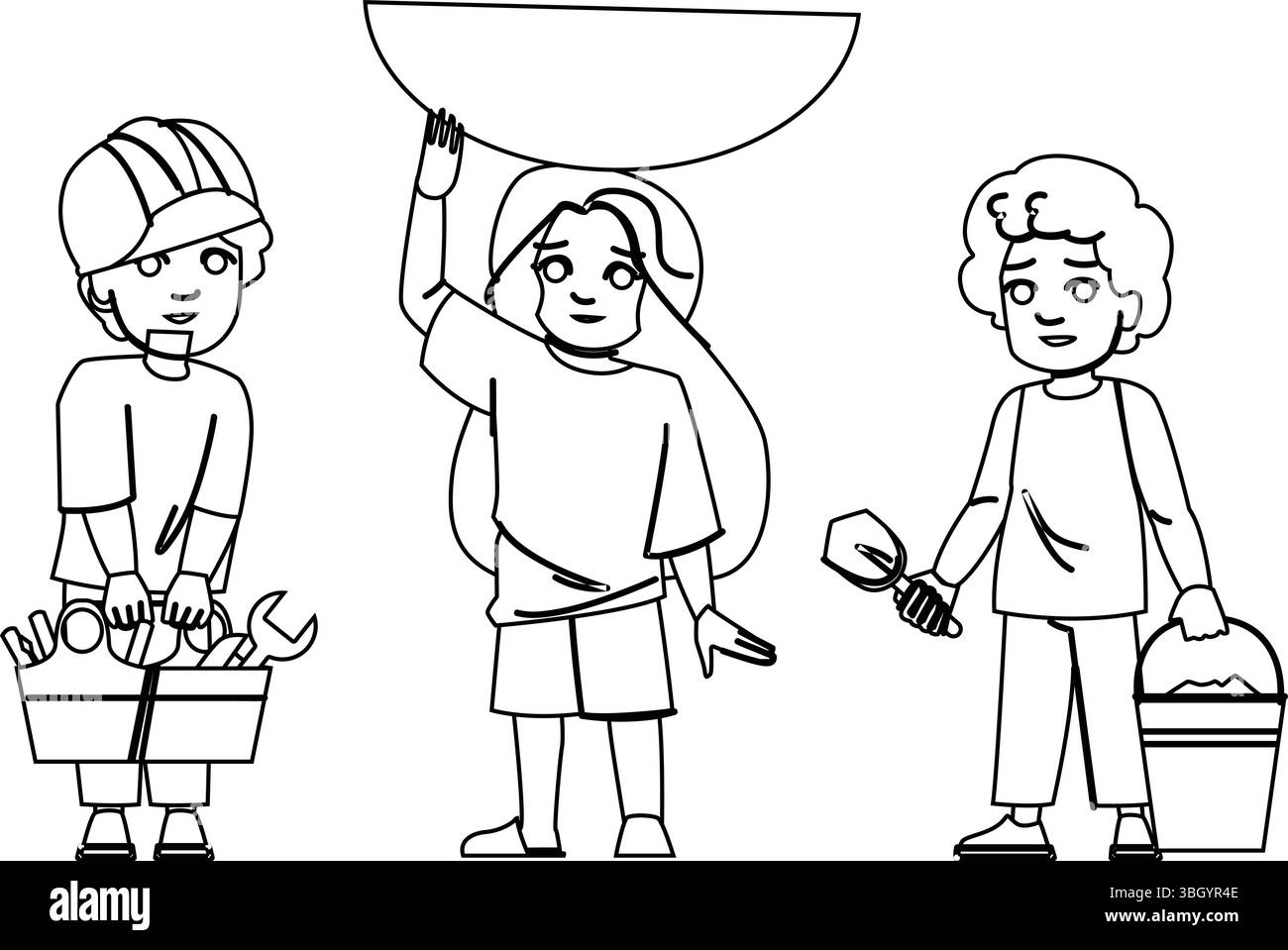 sfruttamento del lavoro minorile fermare il vettore Illustrazione Vettoriale