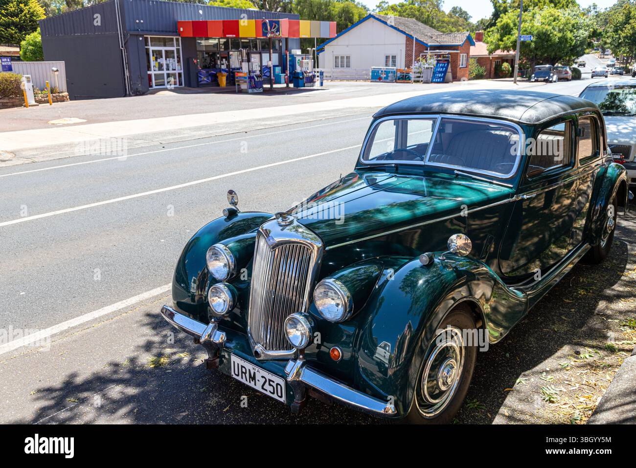Un vecchio Riley 1,5 a Bridgetown, nella regione sud-occidentale dell'Australia Occidentale, WA, Australia. Foto Stock