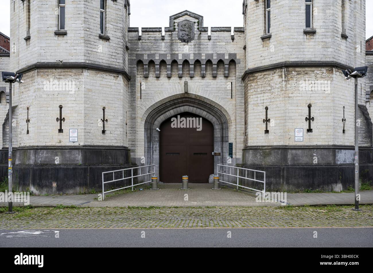Il carcere storico di Saint Gilles, Bruxelles, Belgio, 22 settembre 2024, Europa Foto Stock