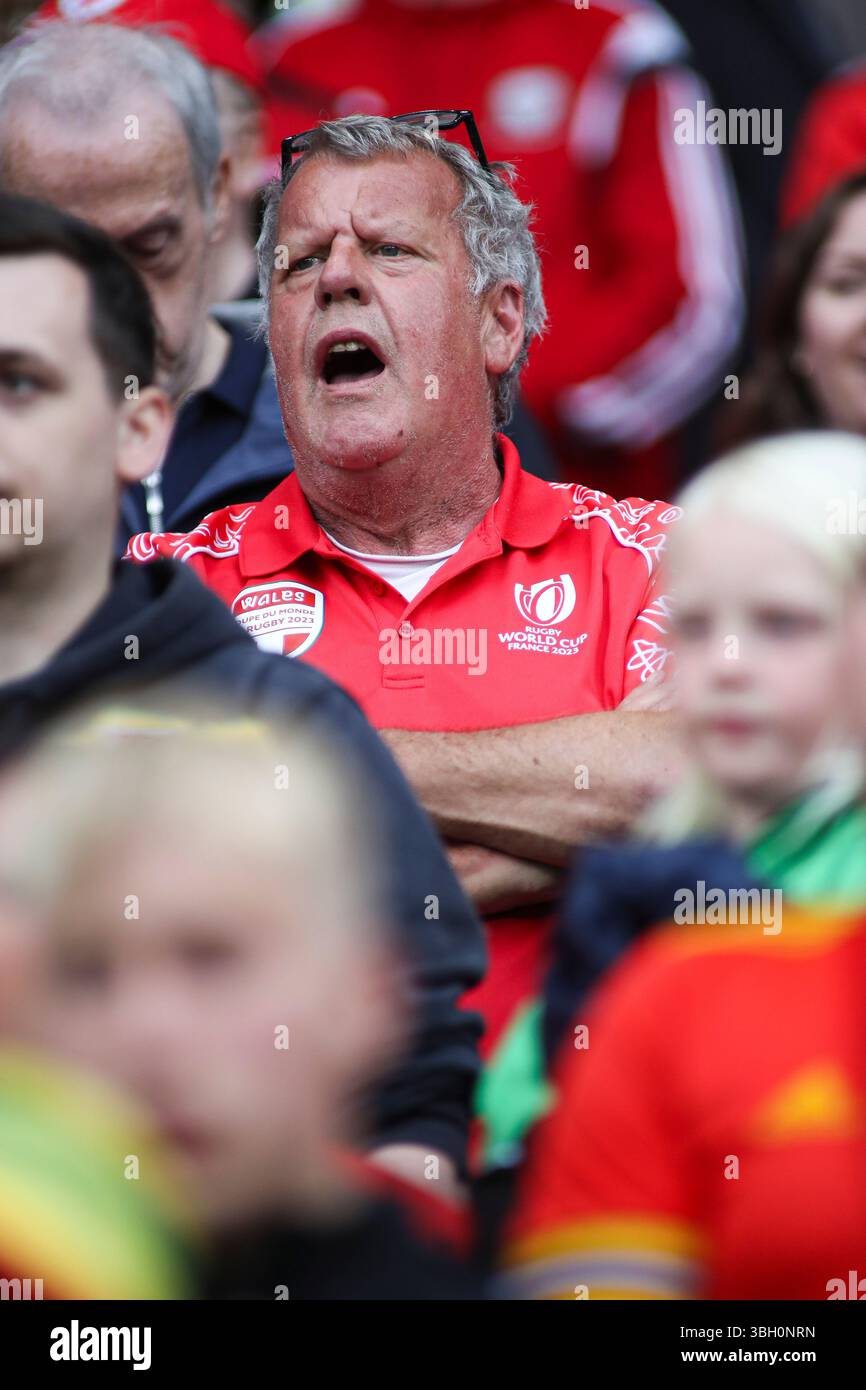 Cardiff, Galles, Regno Unito. 6 giugno 2025. Tifosi gallesi durante la Coppa del mondo FIFA, le qualificazioni europee, la partita del gruppo J tra Galles e Liechtenstein al Cardiff City Stadium. Credit Glitch Images/Alamy Live News Foto Stock Cardiff, Galles, Regno Unito. 6 giugno 2025. Tifosi gallesi durante la Coppa del mondo FIFA, le qualificazioni europee, la partita del gruppo J tra Galles e Liechtenstein al Cardiff City Stadium. Credit Glitch Images/Alamy Live News Foto Stock