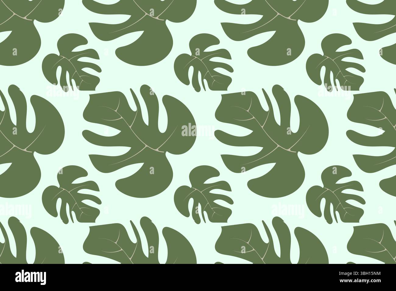 Motivo vegetale tropicale in formato vettoriale senza cuciture, con foglie di palma esotiche. Sfondo botanico vintage per design creativi Illustrazione Vettoriale