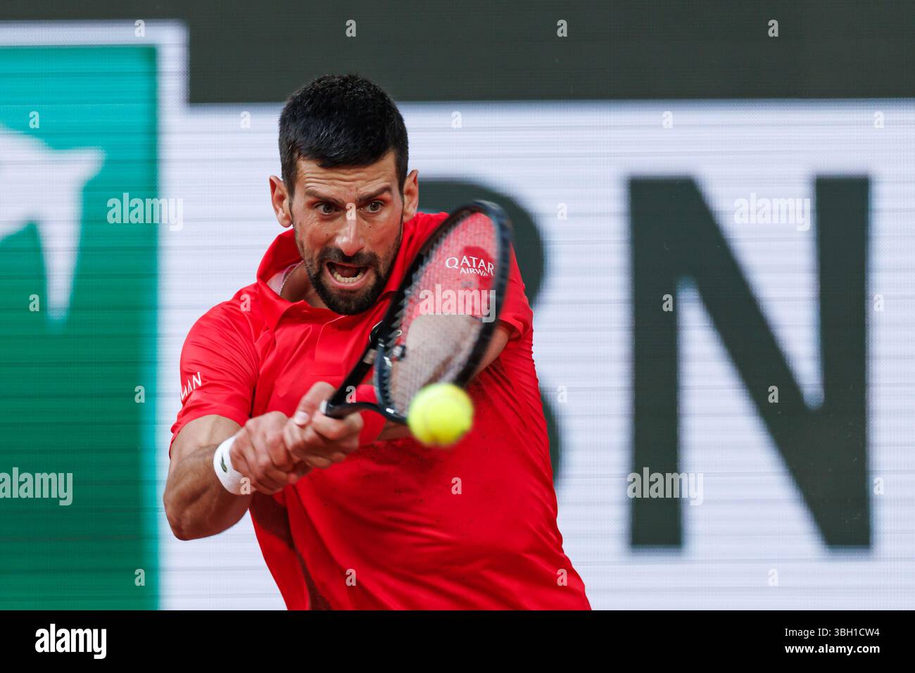 Parigi, Francia. 6 giugno 2025. Novak Djokovic (SRB) durante il Roland Garros 2025. Crediti: Corleve/Alamy Live News Foto Stock