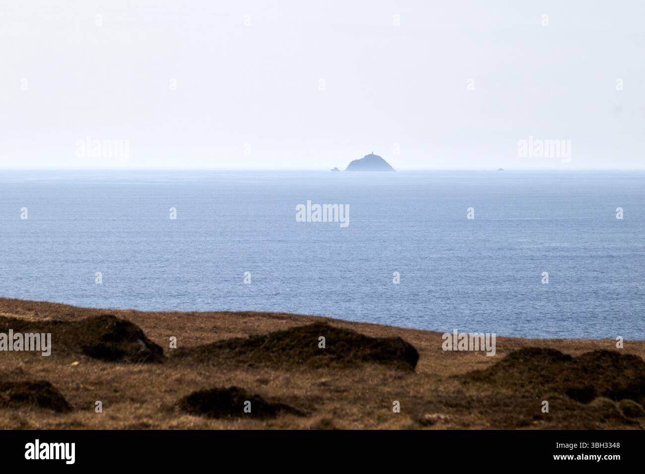 affacciato sull'isola di blackrock dalla contea di falmore mayo, repubblica d'irlanda Foto Stock
