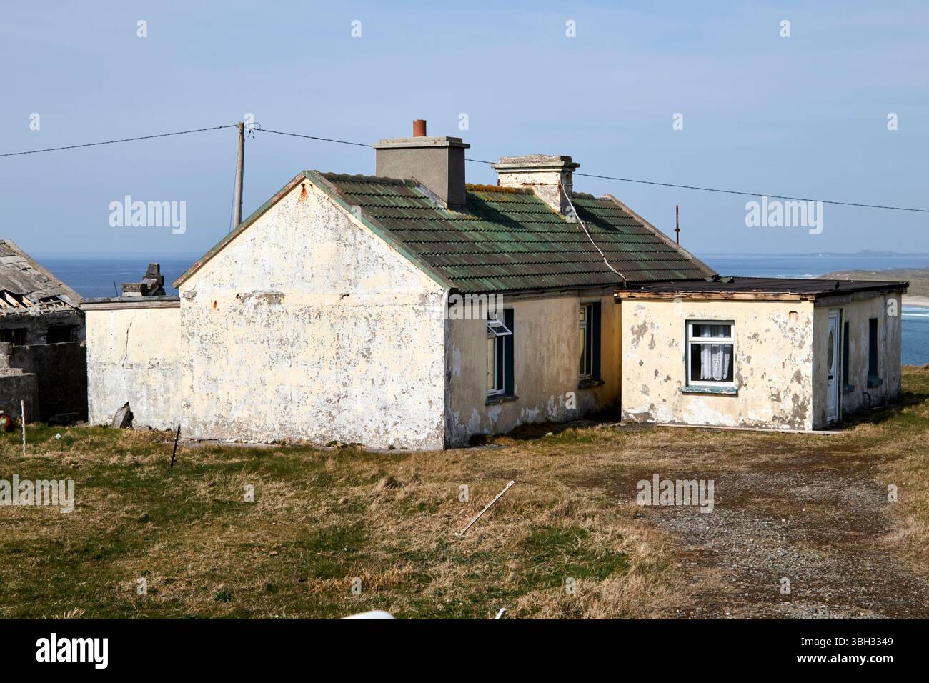 old irish coasttage county mayo repubblica d'irlanda Foto Stock