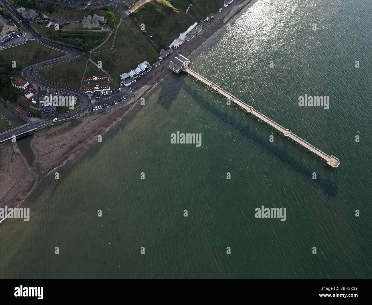 Architettura vittoriana Saltburn by the Sea victorian Pier, località turistica dello Yorkshire settentrionale Foto Stock
