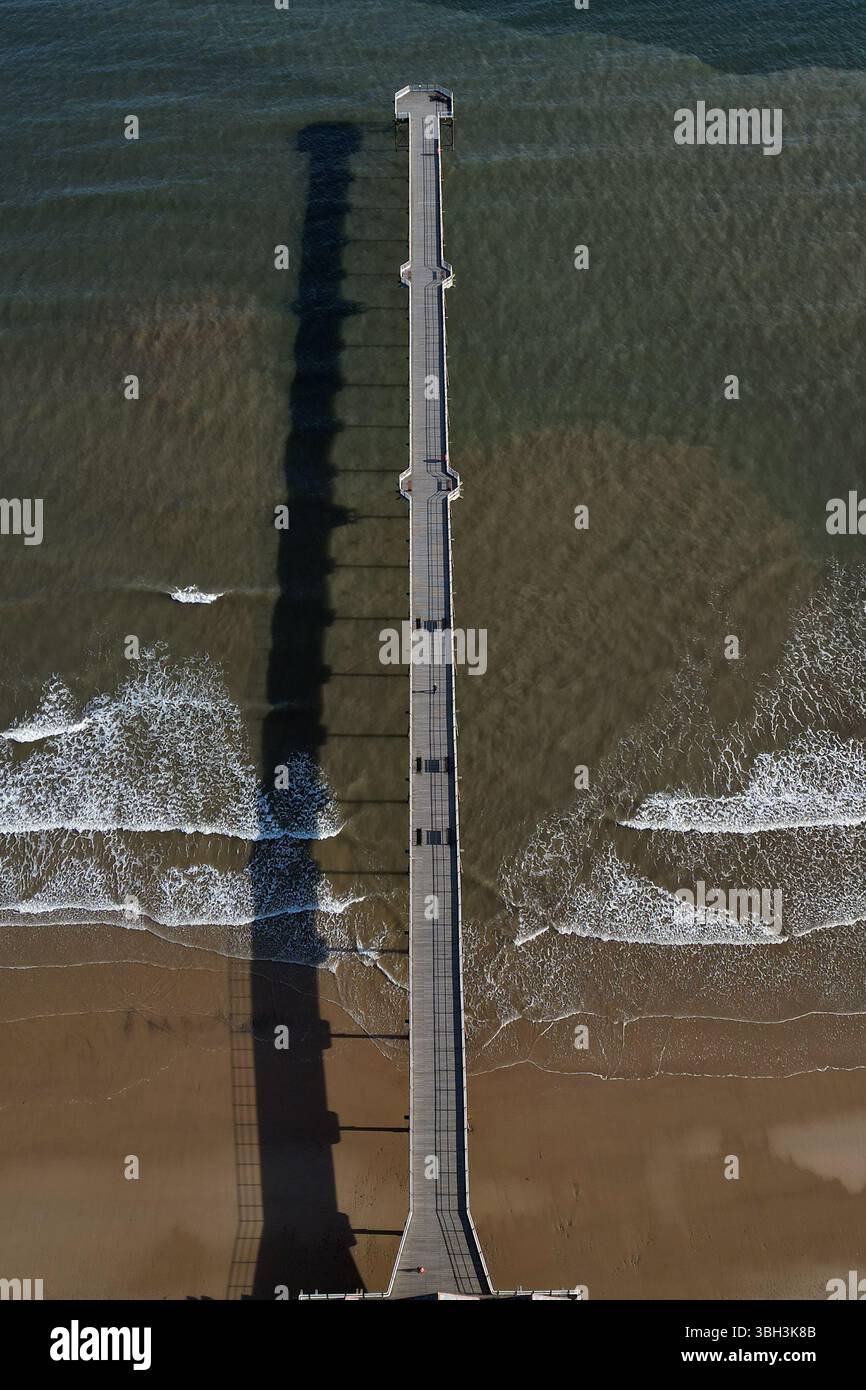 Architettura vittoriana Saltburn by the Sea victorian Pier, località turistica dello Yorkshire settentrionale Foto Stock