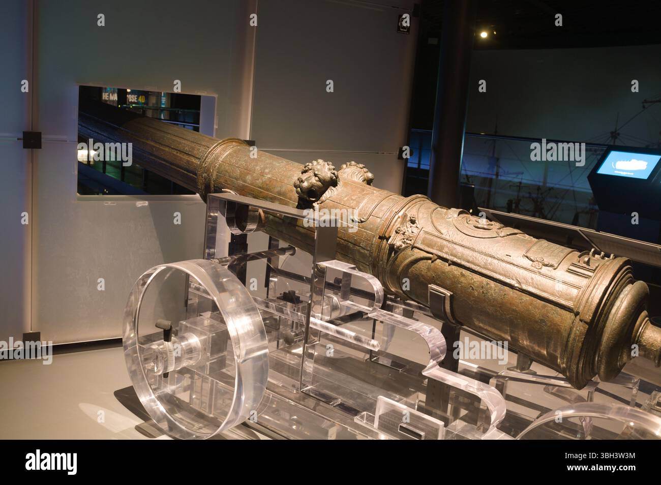 Cannon si riprese dalla Mary Rose in mostra nel museo Mary Rose di Portsmouth Foto Stock
