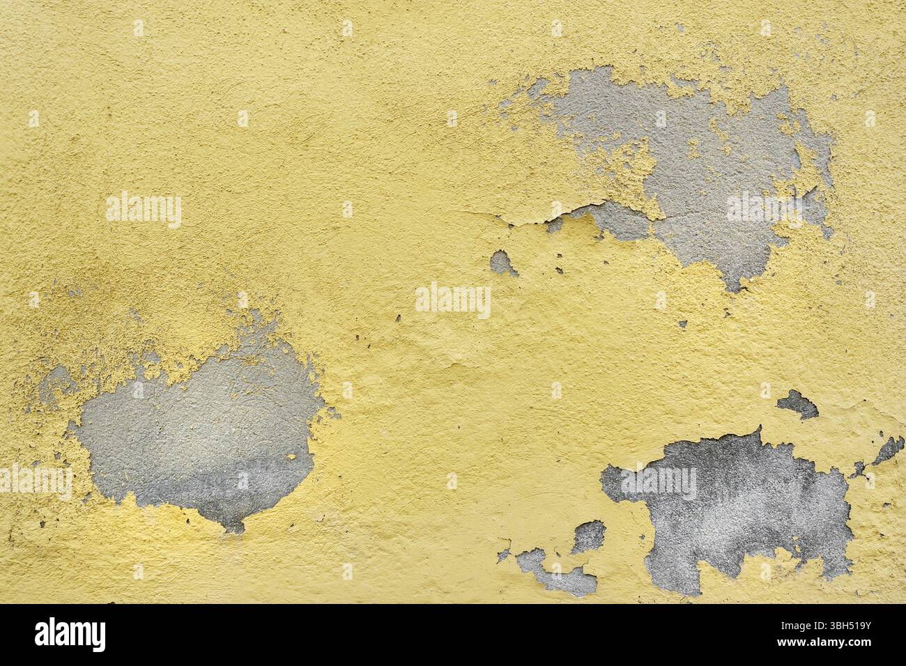 Vecchia parete di cemento con buccia colore palude Stucco texture. Carta da parati vintage vintage vintage Foto Stock