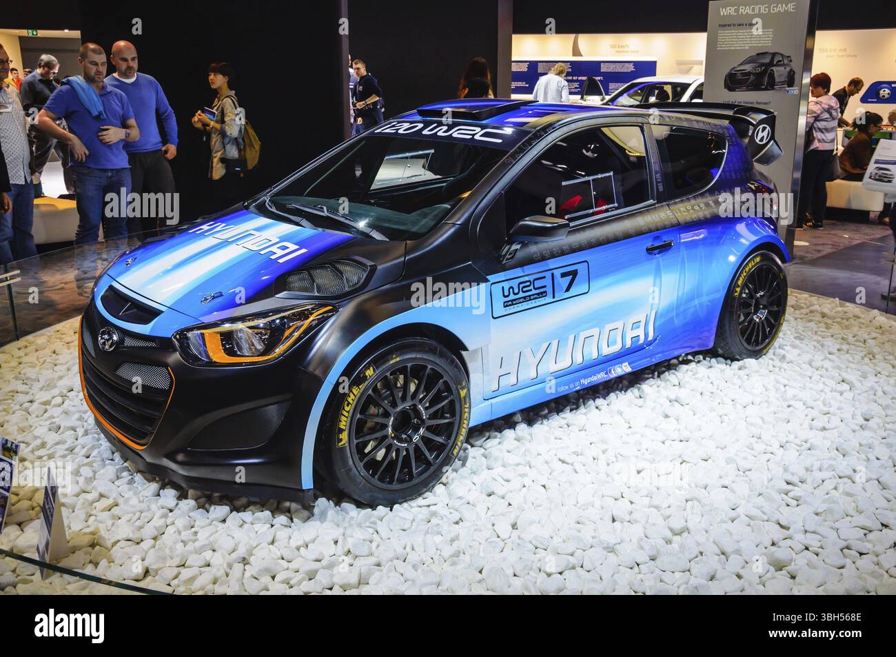 FRANCOFORTE - 21 SETTEMBRE: Hyundai i20 WRC 2014 presentato in anteprima mondiale alla 65a IAA (Internationale Automobil Ausstellung) il 21 settembre 2013 in Foto Stock