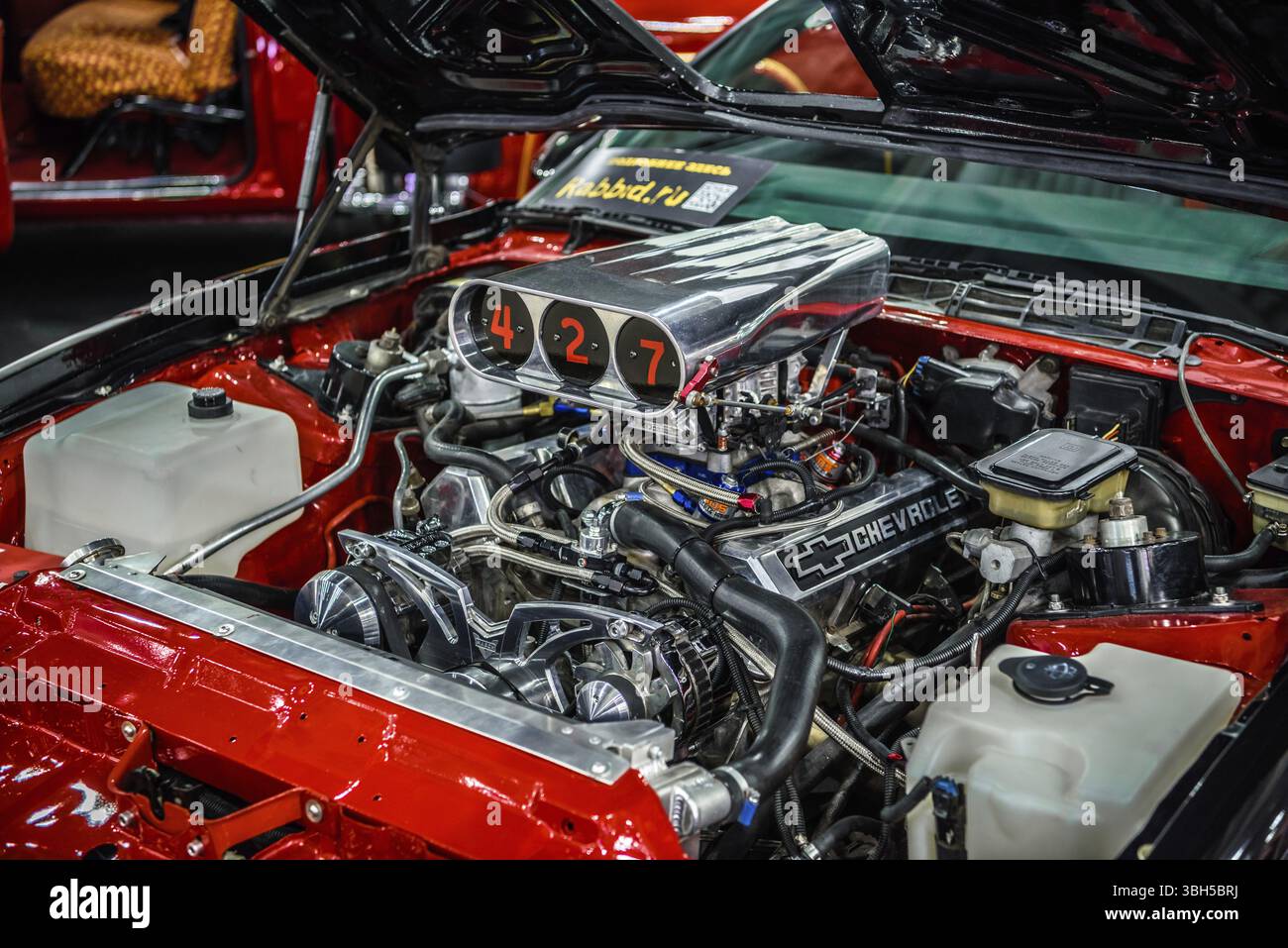 MOSCA - agosto 2016: Pontiac Firebird 1989 presentato al MIAS Moscow International Automobile Salon il 20 agosto 2016 a Mosca, Russia, Europa Foto Stock