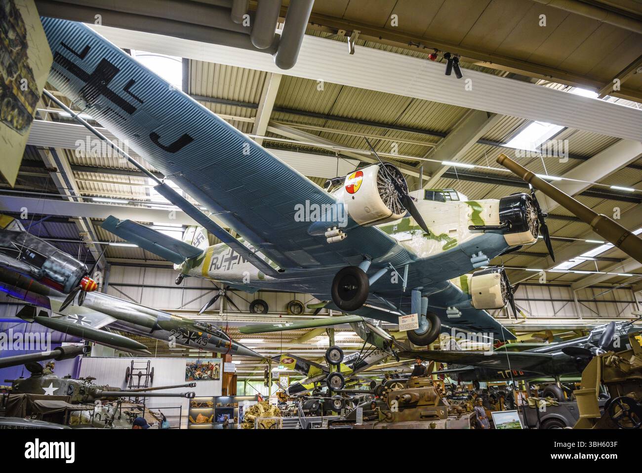 SINSHEIM, GERMANIA - mai 2022: Trasporto aereo bombardiere medio Junkers JU 52 3m Tante Aunt Ju Iron Annie 1930 WW2 3rd reich nazista Germania Luftwaffe Foto Stock