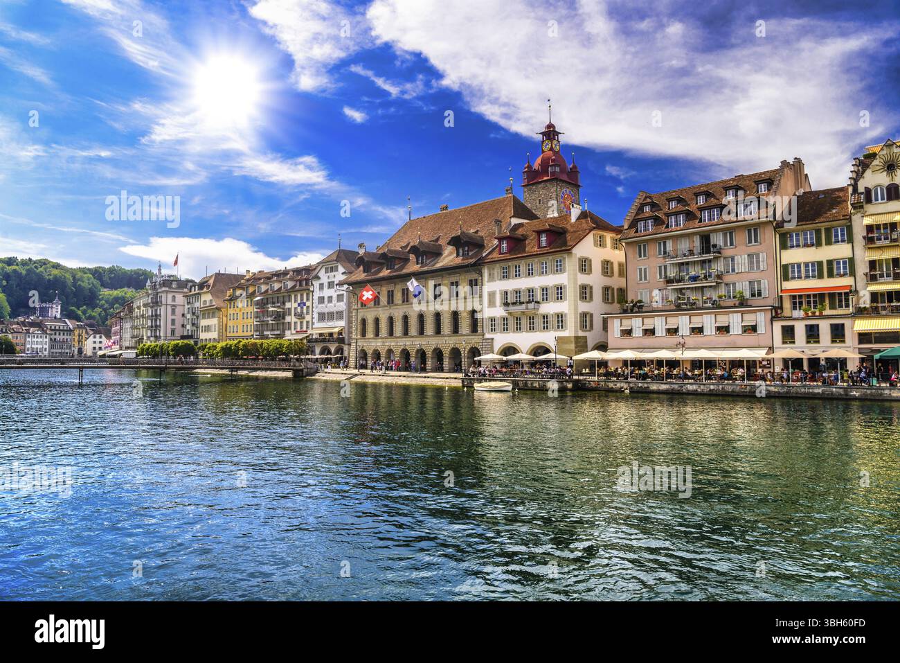 Centro di Lucerna, Lucerna, Svizzera, Europa Foto Stock