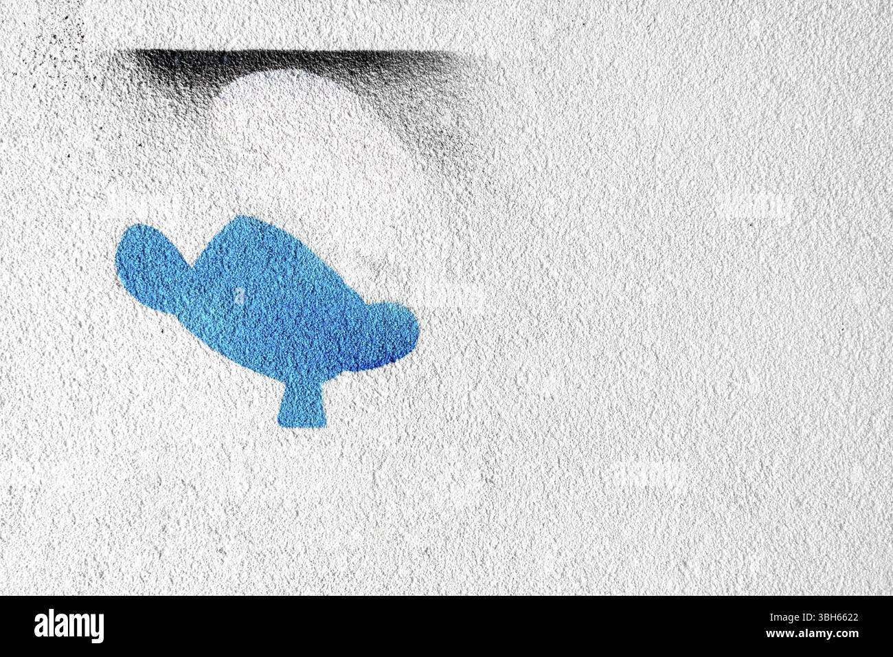 Simbolo dell'elfo sul muro. Sfondo completamente modificabile. Può essere utilizzato come invito per feste, menu gastronomico, poster, carta da parati, magliette di design e molto altro Foto Stock